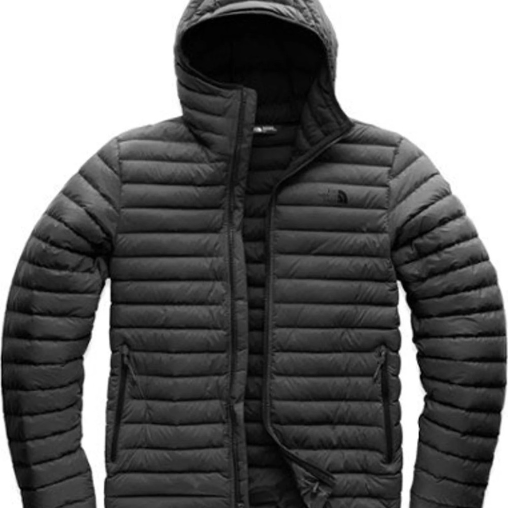 North face stretch hooded down jacket NWT